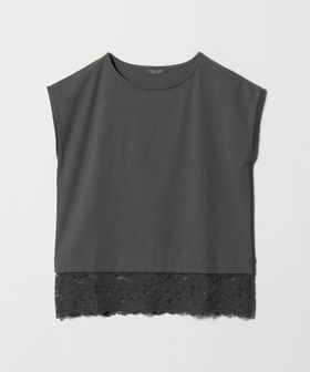 A DAY IN THE LIFE/ポンチ×レース レイヤードカットソー  ＜A DAY IN THE LIFE＞/Tシャツ / カットソー