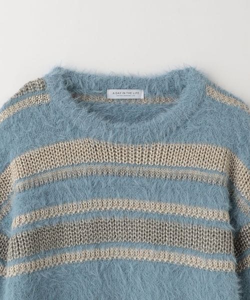 NUMBER (N)INE ボーダーニット　フェザー　 03aw NUMBER (N)INE ボーダーニット フェザー 03aw - メルカリ