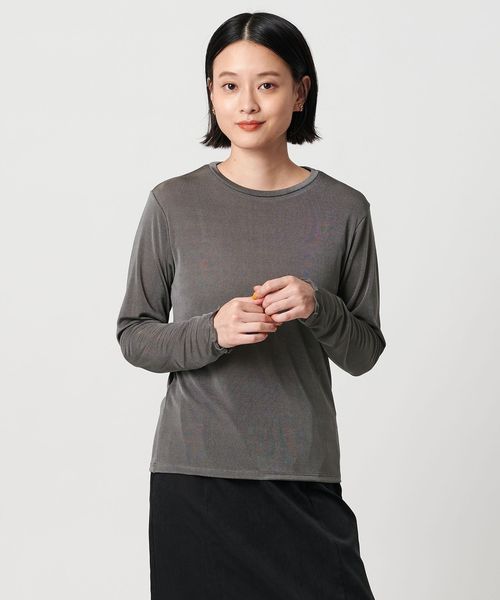 A DAY IN THE LIFE/シャイニーリブ クルーネックTシャツ＜A DAY IN THE LIFE＞/Tシャツ / カットソー
