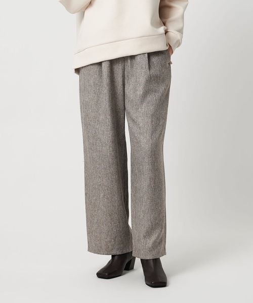 A DAY IN THE LIFE/ツイードライク タックワイドパンツ ＜A DAY IN THE LIFE＞/イージーパンツ