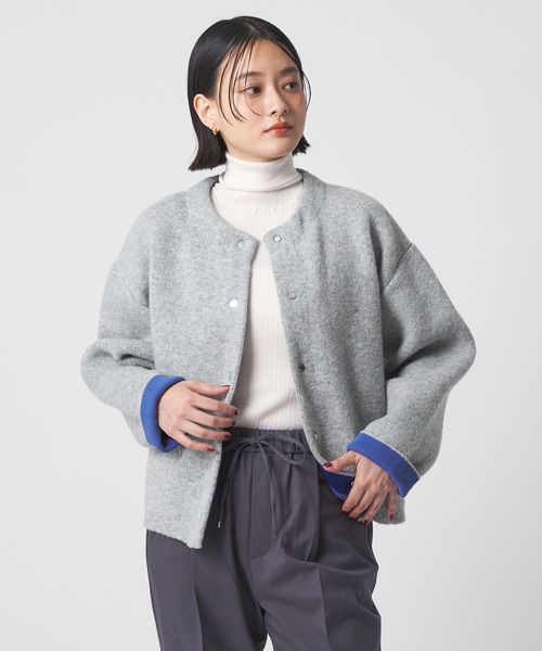 A DAY IN THE LIFE/ダブルフェイス スナップカーディガン ＜A DAY IN THE LIFE＞/カーディガン / ボレロ
