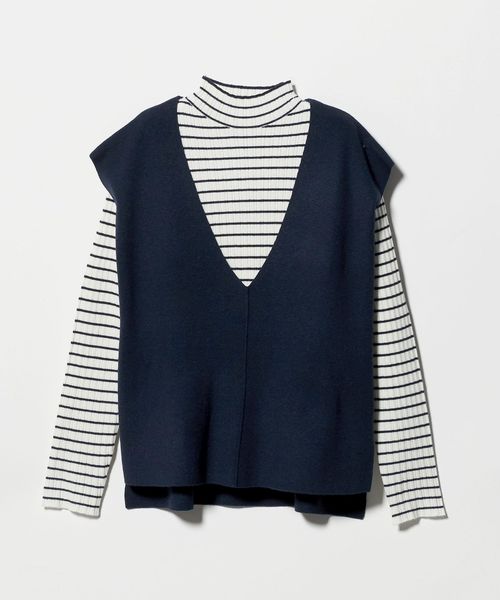 A DAY IN THE LIFE/ベスト＋ハイネックニット ‐ウォッシャブル‐＜A DAY IN THE LIFE＞/ニット / セーター