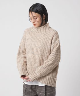 A DAY IN THE LIFE/バルキーアクリル メランジケーブル ハイネックニット ＜A DAY IN THE LIFE＞/ニット / セーター