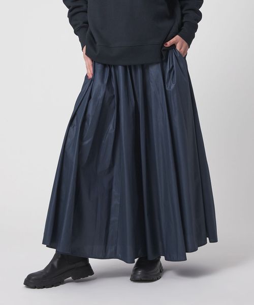 A DAY IN THE LIFE/チンツ タックフレアスカート ‐ウォッシャブル‐＜A DAY IN THE LIFE＞/ミモレ / ロング