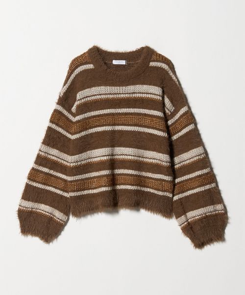 A DAY IN THE LIFE/フェザー マルチボーダーニット ＜A DAY IN THE LIFE＞/ニット / セーター