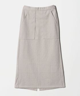 A DAY IN THE LIFE/ニット チェック パッチポケット タイトスカート ＜A DAY IN THE LIFE＞/ミモレ / ロング