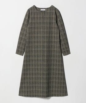 A DAY IN THE LIFE/ブラッシュジャガード チェック フレアワンピース ‐ウォッシャブル‐＜A DAY IN THE LIFE＞/ワンピース