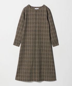 A DAY IN THE LIFE/ブラッシュジャガード チェック フレアワンピース ‐ウォッシャブル‐＜A DAY IN THE LIFE＞/ワンピース