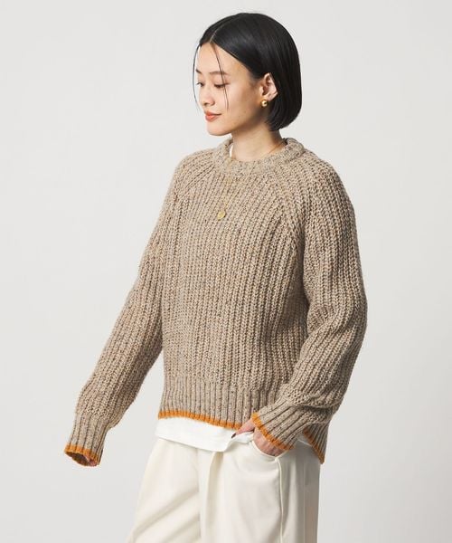 A DAY IN THE LIFE/アゼ ネップ バイカラー ハイネックニット ＜A DAY IN THE LIFE＞/ニット / セーター