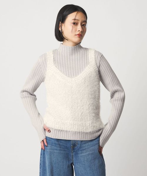 A DAY IN THE LIFE/フェザーミックス キャミ＋ハイネックニット ＜A DAY IN THE LIFE＞/ニット / セーター