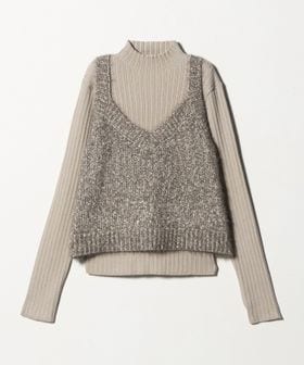 A DAY IN THE LIFE/フェザーミックス キャミ＋ハイネックニット ＜A DAY IN THE LIFE＞/ニット / セーター