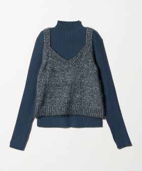 A DAY IN THE LIFE/フェザーミックス キャミ＋ハイネックニット ＜A DAY IN THE LIFE＞/ニット / セーター