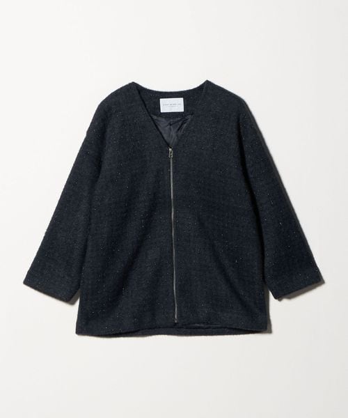 A DAY IN THE LIFE/フェザーラメ チェック ミドルコート ＜A DAY IN THE LIFE＞/その他コート / ブルゾン