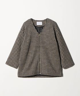 A DAY IN THE LIFE/フェザーラメ チェック ミドルコート ＜A DAY IN THE LIFE＞/その他コート / ブルゾン