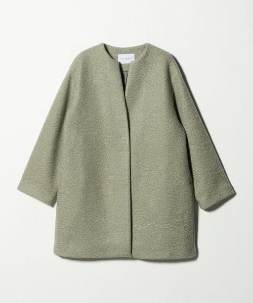 A DAY IN THE LIFE/ブークレ メルトン キーネックコート ＜A DAY IN THE LIFE＞/ノーカラーコート