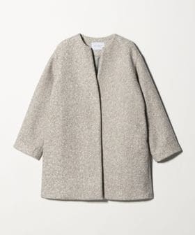 A DAY IN THE LIFE/ブークレ メルトン キーネックコート ＜A DAY IN THE LIFE＞/ノーカラーコート