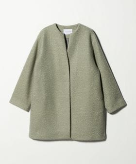 A DAY IN THE LIFE/ブークレ メルトン キーネックコート ＜A DAY IN THE LIFE＞/ノーカラーコート