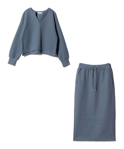 A DAY IN THE LIFE/ニットソー キーネック＋スカート ‐ウォッシャブル‐＜A DAY IN THE LIFE＞/ワンピース