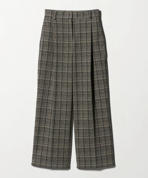 A DAY IN THE LIFE/ブラッシュジャガード チェック タックワイドパンツ ‐ウォッシャブル‐＜A DAY IN THE LIFE＞/その他パンツ