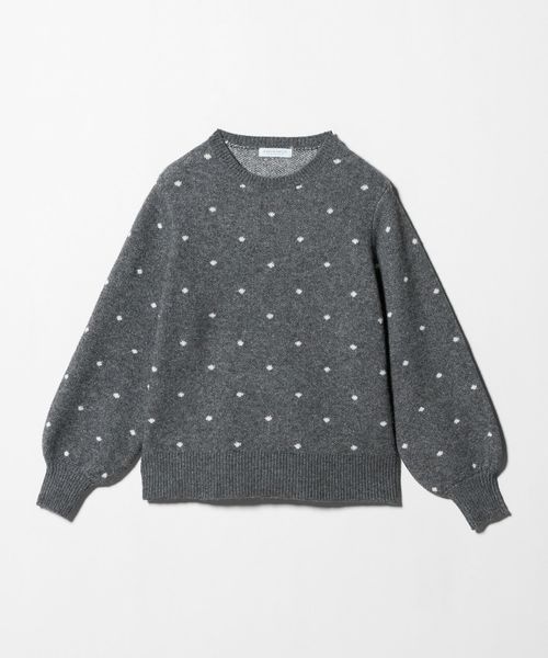 A DAY IN THE LIFE/ダブルジャガード ドット ニット ‐ウォッシャブル‐＜A DAY IN THE LIFE＞/ニット / セーター