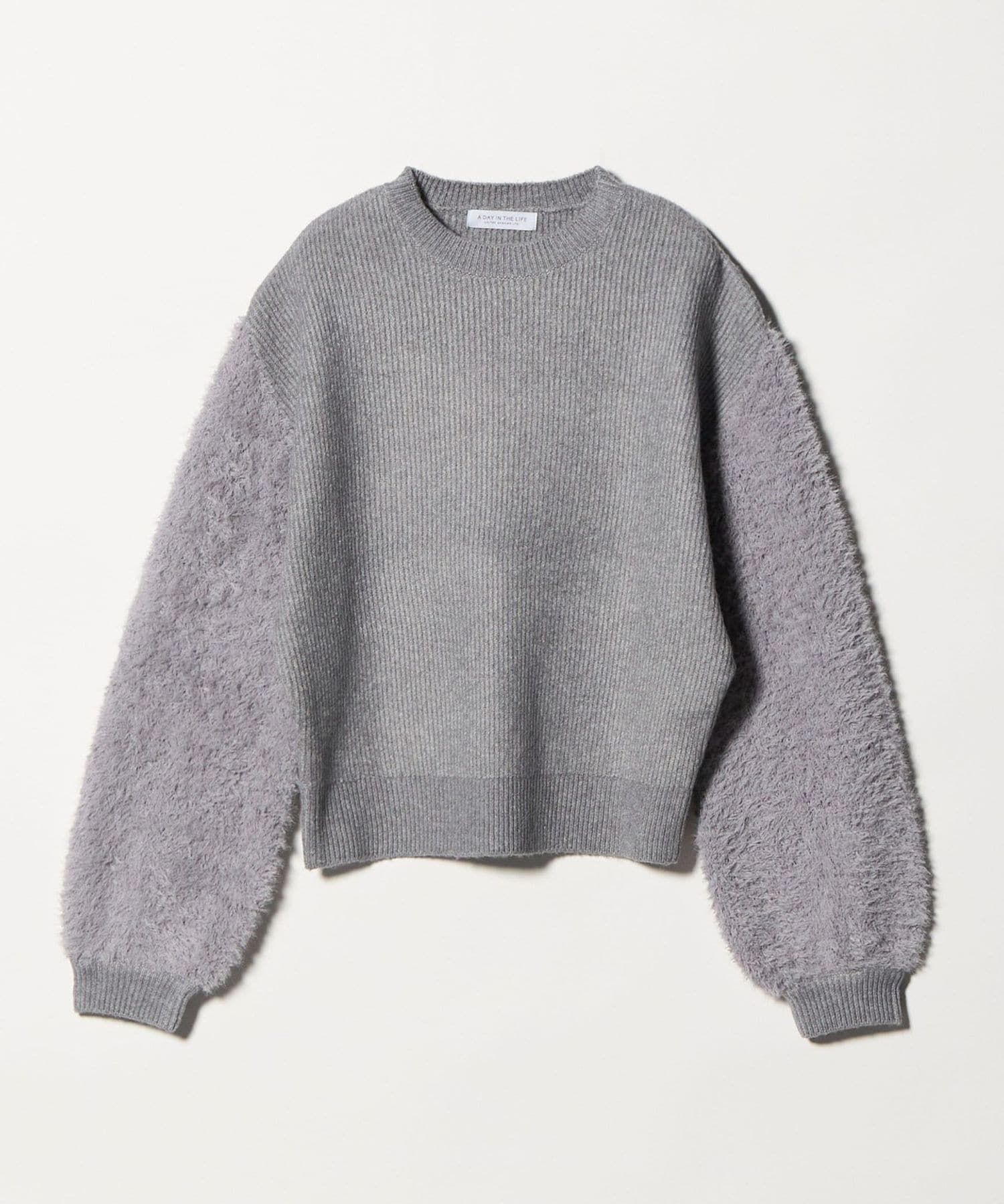 カタアゼ×フェザー コンビニット グレー＜A DAY IN THE LIFE＞