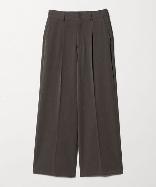 A DAY IN THE LIFE/裏起毛 ストライプ タックワイドパンツ ‐ウォッシャブル‐＜A DAY IN THE LIFE＞/その他パンツ