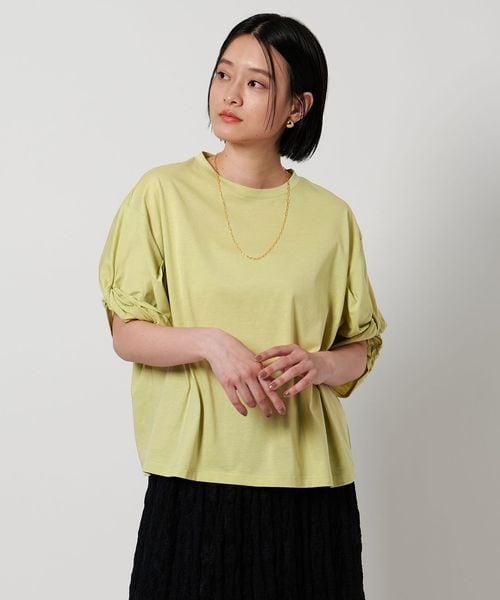 A DAY IN THE LIFE/シルケット ツイストスリーブ カットソー ＜A DAY IN THE LIFE＞/Tシャツ / カットソー
