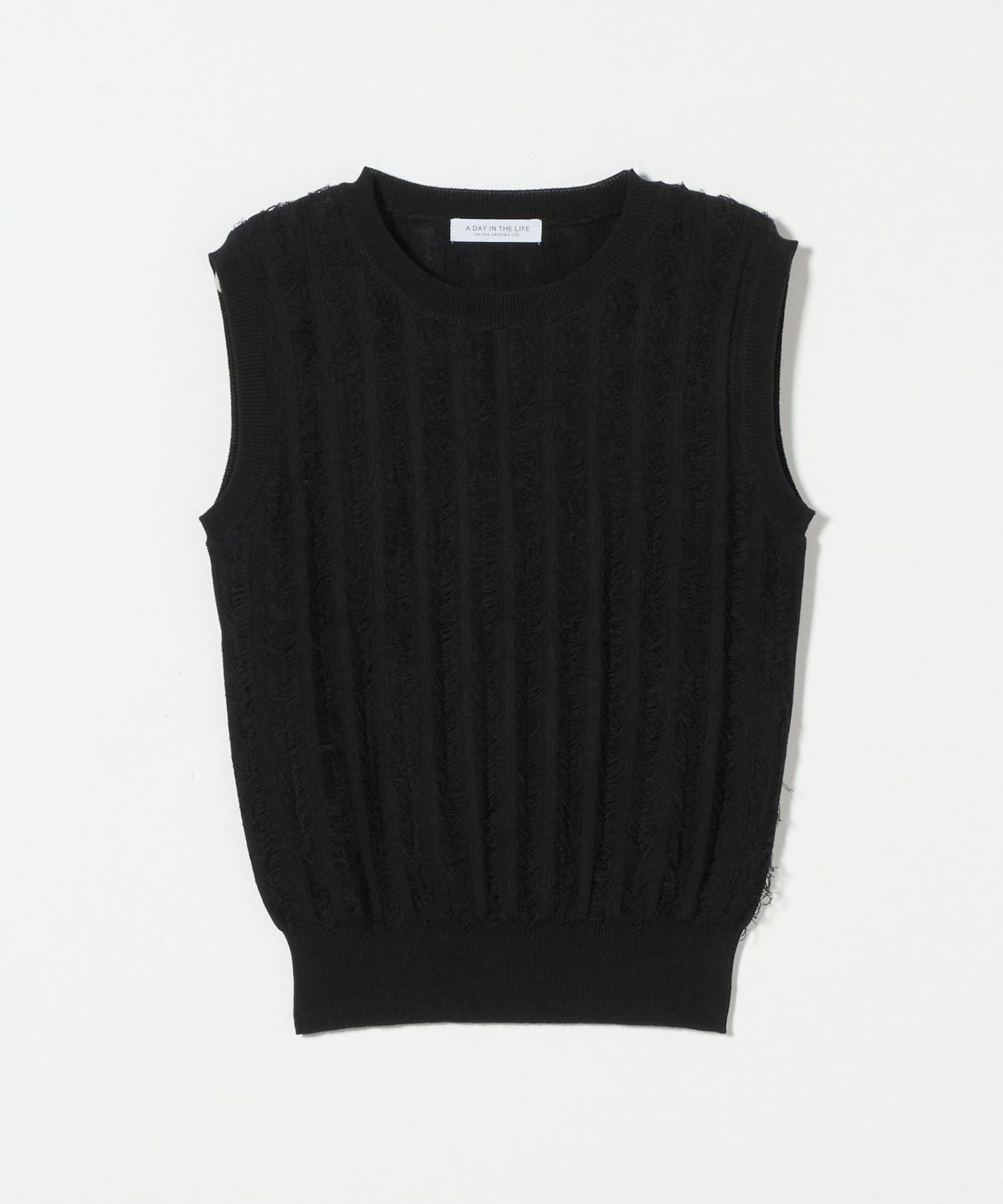 新品 UNITED ARROWS C/P フリンジ ノースリーブ ニット SALE／50%OFF】UNITED ARROWS C/P フリンジ ノースリーブ ニット