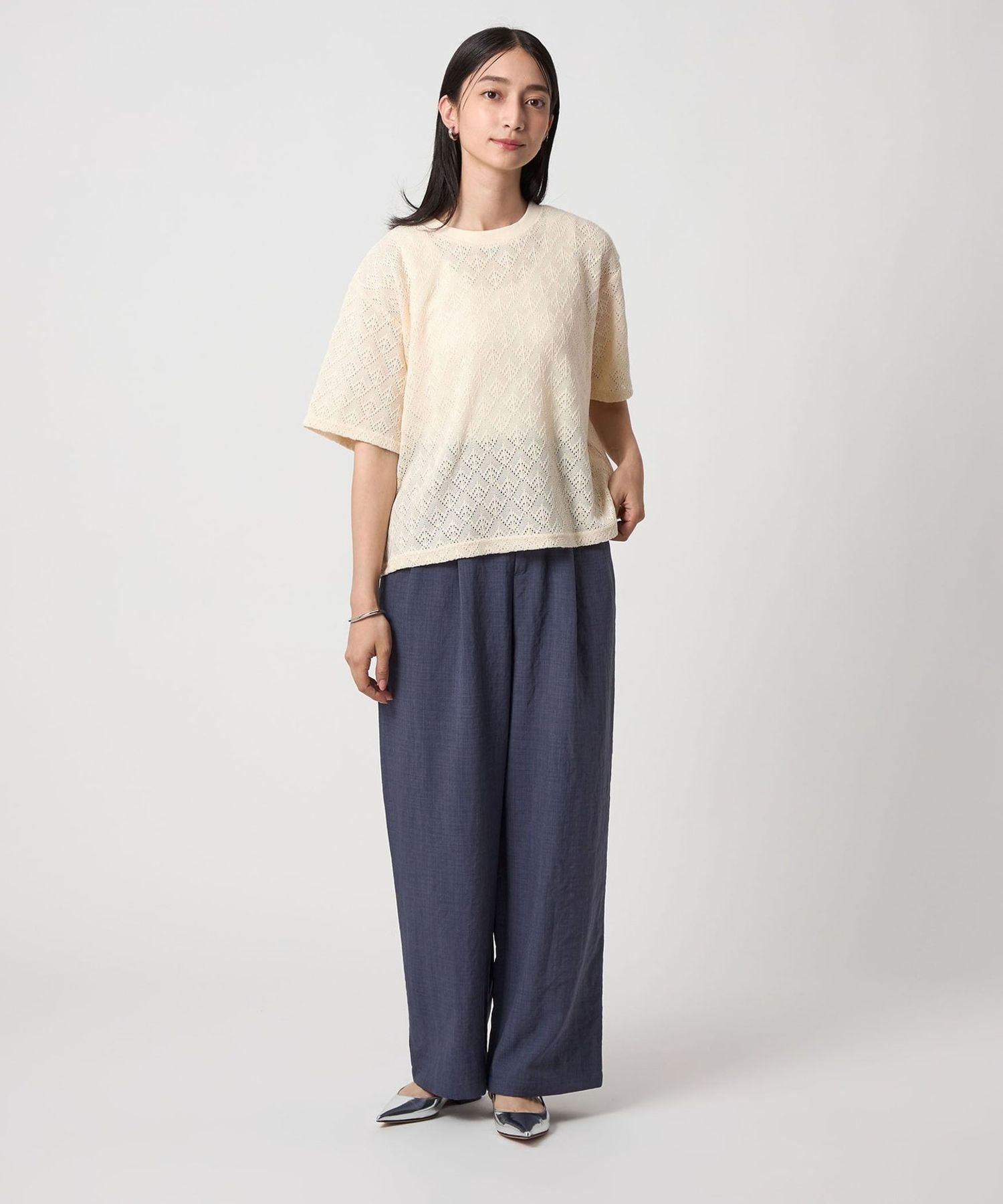 レース フリンジTシャツ ＜A DAY IN THE LIFE＞