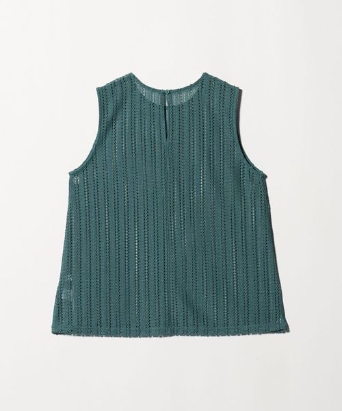 店舗限定 UNITED ARROWS フラワージャガード ノースリーブニット 3D フラワーモチーフ ノースリーブ ニットベスト