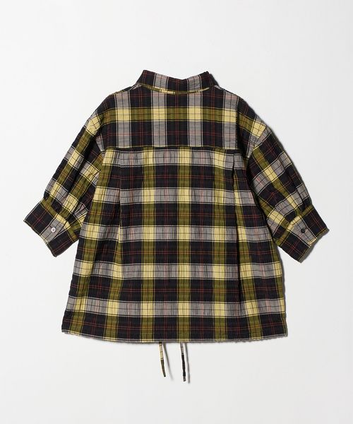 UNITED ARROWS - THE RERACS ハーフスリーブシャツ ストライプ ラッフル ハーフスリーブ シャツ