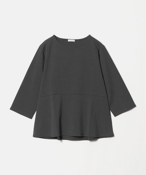 A DAY IN THE LIFE/ポンチ ペプラムカットソー 7分袖＜A DAY IN THE LIFE＞/Tシャツ / カットソー
