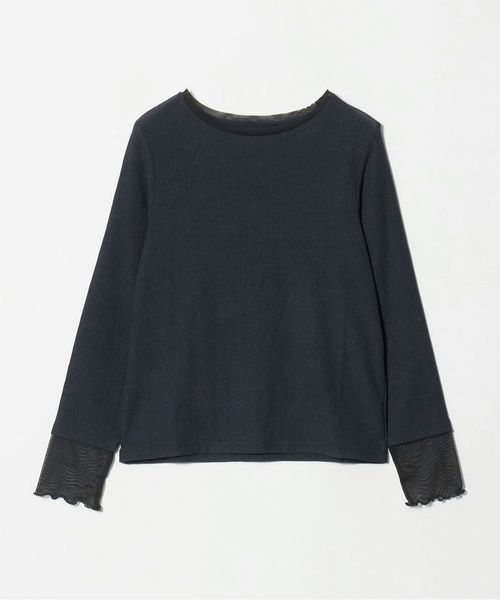 A DAY IN THE LIFE/シャーリング レイヤード ボートネックカットソー ＜A DAY IN THE LIFE＞/Tシャツ / カットソー