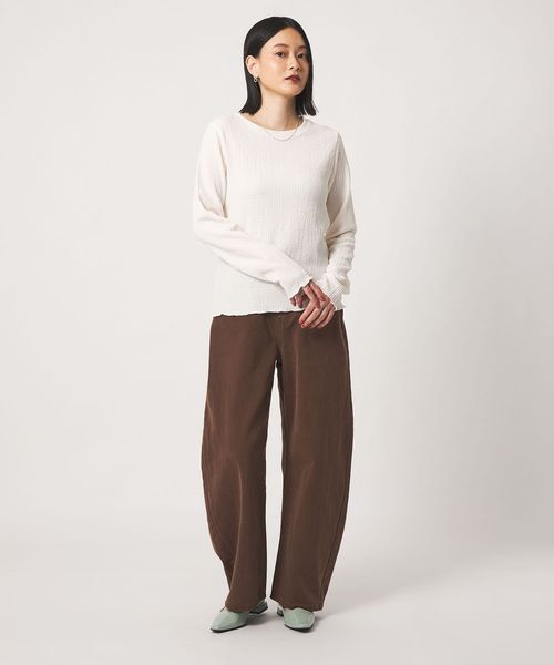 A DAY IN THE LIFE/シャーリング ロングスリーブカットソー ＜A DAY IN THE LIFE＞/Tシャツ / カットソー