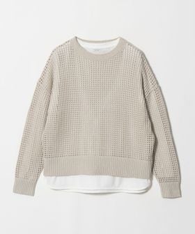A DAY IN THE LIFE/メッシュ クルーネックニット＋カットソー ―セットアイテム― ―ウォッシャブル― ＜A DAY IN THE LIFE＞/ニット / セーター