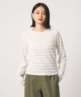 A DAY IN THE LIFE/ジャガード ボーダー カットソー ＜A DAY IN THE LIFE＞/Tシャツ / カットソー