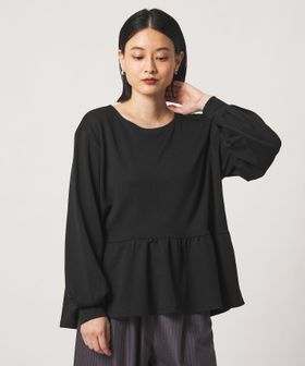 A DAY IN THE LIFE/ツイルジャージー ペプラムカットソー ＜A DAY IN THE LIFE＞/Tシャツ / カットソー