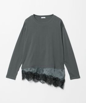 A DAY IN THE LIFE/サテンレース フェイクレイヤード カットソー ＜A DAY IN THE LIFE＞/Tシャツ / カットソー