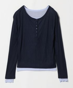 A DAY IN THE LIFE/シアー ヘンリー＋クルーネックT ‐セットアイテム‐ ＜A DAY IN THE LIFE＞/Tシャツ / カットソー
