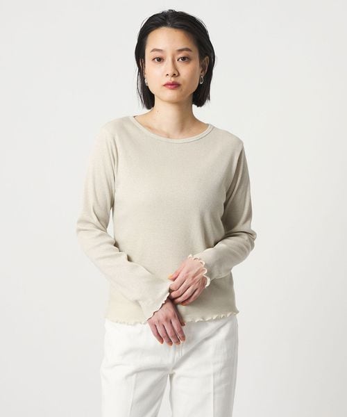 A DAY IN THE LIFE/ラメ リブ メローカットソー＜A DAY IN THE LIFE＞/Tシャツ / カットソー