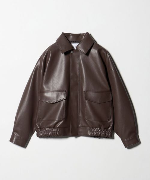 A DAY IN THE LIFE/レザーライク A2ブルゾン ＜A DAY IN THE LIFE＞/ミリタリージャケット