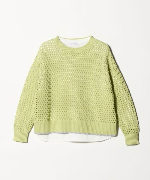 A DAY IN THE LIFE/ラメライン メッシュニット＋Tシャツ ‐ウォッシャブル‐ ＜A DAY IN THE LIFE＞/ニット / セーター