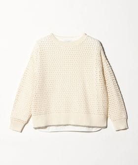 A DAY IN THE LIFE/ラメライン メッシュニット＋Tシャツ ‐ウォッシャブル‐ ＜A DAY IN THE LIFE＞/ニット / セーター