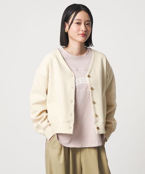 A DAY IN THE LIFE/ダブルフェイス ジャガード Vネックカーディガン ＜A DAY IN THE LIFE＞/カーディガン / ボレロ