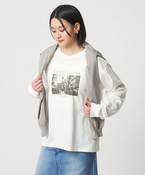 A DAY IN THE LIFE/フォトプリント ロングスリーブTシャツ ＜A DAY IN THE LIFE＞/Tシャツ / カットソー