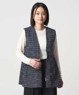 A DAY IN THE LIFE/ツイードライクジャージー ペプラムベスト ＜A DAY IN THE LIFE＞/ベスト