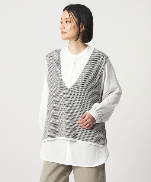 A DAY IN THE LIFE/Vネックベスト＋シャツ ‐セットアイテム‐＜A DAY IN THE LIFE＞/シャツ / ブラウス