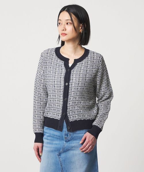 A DAY IN THE LIFE/マルチカラー キーネックカーディガン ‐ウォッシャブル‐＜A DAY IN THE LIFE＞/カーディガン / ボレロ