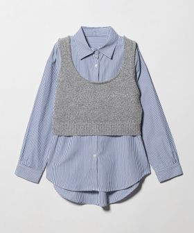 A DAY IN THE LIFE/ブークレ ニットベスト＋シャツ ‐セットアイテム‐＜A DAY IN THE LIFE＞/シャツ / ブラウス