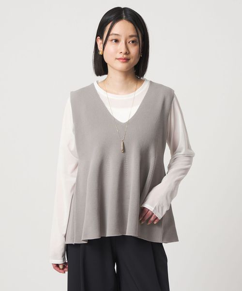 A DAY IN THE LIFE/ペプラムベスト＋カットソー ‐セットアイテム‐＜A DAY IN THE LIFE＞/Tシャツ / カットソー